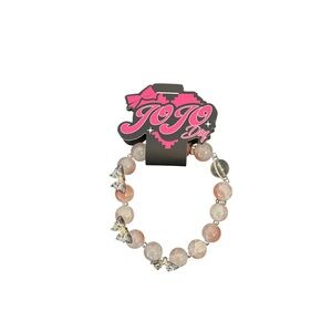 Pink and Silver Butterfly Bracelet